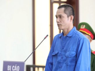 Bị cáo Phước tại phiên tòa xét xử