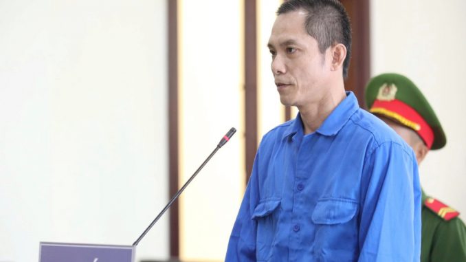 Bị cáo Phước tại phiên tòa xét xử